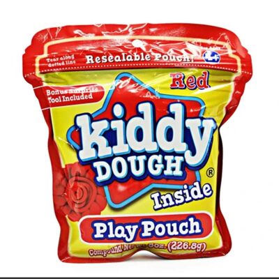 Kiddy Dough Play Pouch 8oz Red