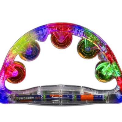 LED Flashing Tambourine with Bells