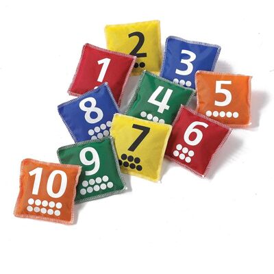 Number and Dot Bean Bags