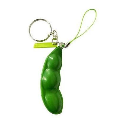 Push Popper Pea Pod Key Ring