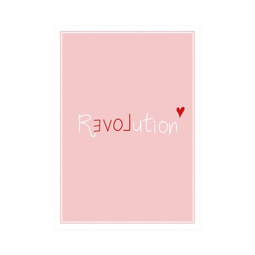 Postkarte Hoch "ReLOVEution"