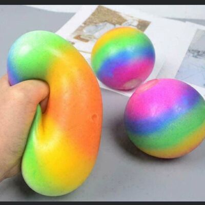 Rainbow Squish Ball