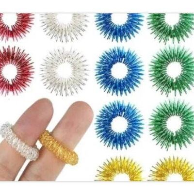 Spiky Sensory Ring Turquoise