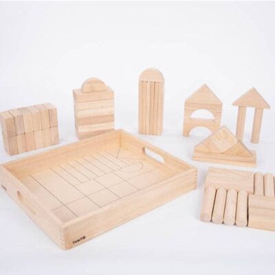 Wooden Jumbo Block Set - Pk54