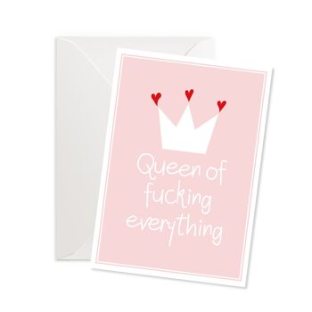 Double carte "Reine de tout baiser"