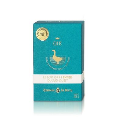 Foie gras d'oca intero del Sud Ovest 205g
