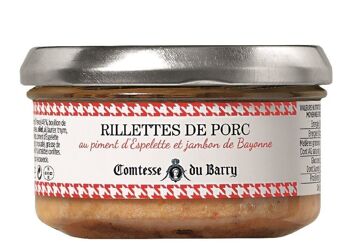 Rillettes de porc jambon de Bayonne  - 140g 1