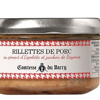 Rillettes de porc jambon de Bayonne  - 140g