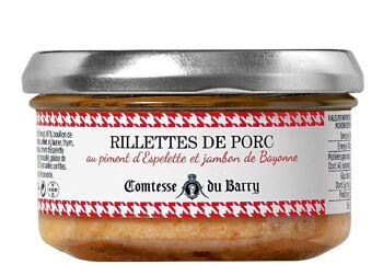 Rillettes de porc jambon de Bayonne  - 140g 2
