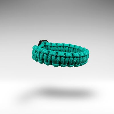 Bracciale in paracord turchese scuro