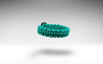 Bracelet Paracorde Turquoise Foncé 1