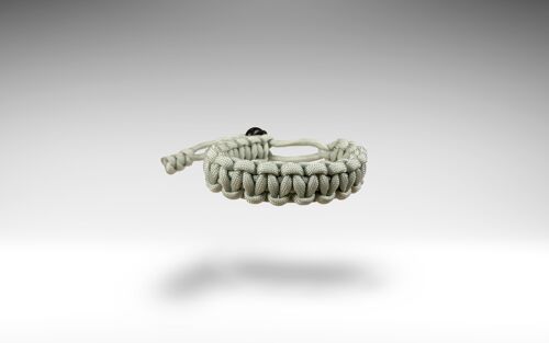 Pulsera Paracord Plata Gris