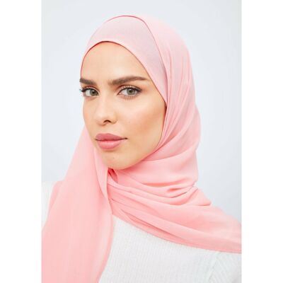 Sakura Pink Chiffon Hijab