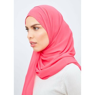 Candy Cerise Chiffon Hijab