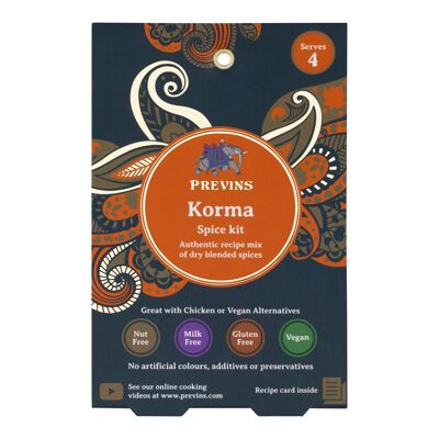 Kit d'épices Previns Korma, 26 g