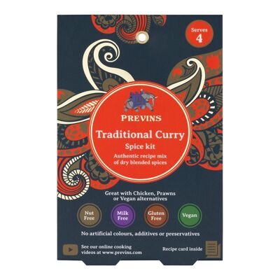 Kit d'épices pour curry traditionnel, 26 g