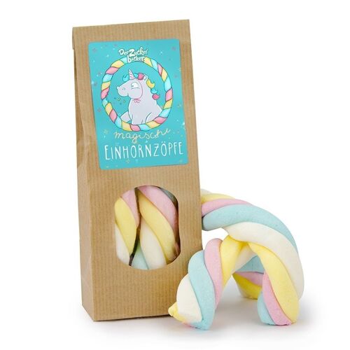 Wundertüte Mini Einhornzöpfe Bunte Marshmallow Spiralen