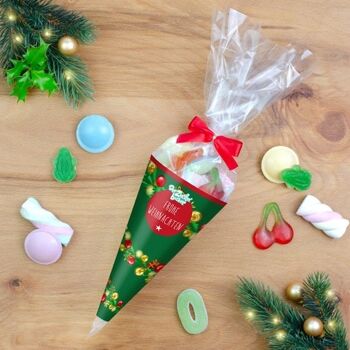 Candy Cone Merry Christmas Mélange de bonbons colorés 2