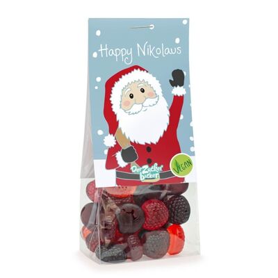 Naschbeutel Happy Nikolaus Fruchtgummi Vegan