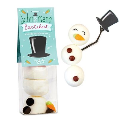 Candy bag snowman craft kit candy mix