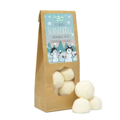 Lucky Bag Palle di neve commestibili Marshmallow bianchi Vaniglia