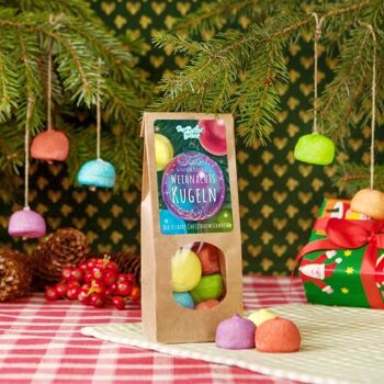 Lucky Bag Boules de Noël Guimauves colorées dans un mélange 2