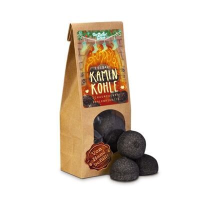 Grab Bag Edible Fireplace Charcoal Black Marshmallows Vanilla