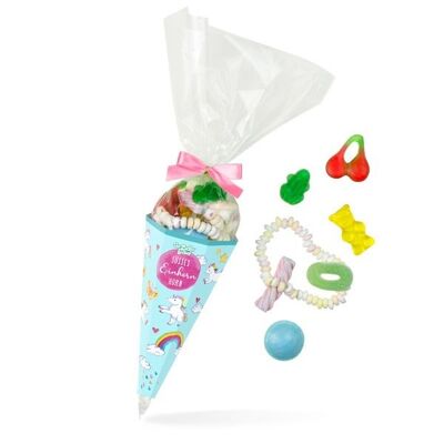 Sac à bonbons licorne Mélange de bonbons colorés pour enfants