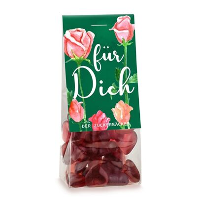 Candy bag for you fruit gum hearts vegan gift