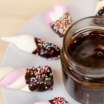 Verre à fondue au chocolat à col large 6