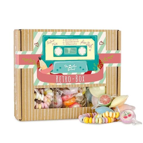 Naschbox Retro Box Geschenkset Süßigkeiten