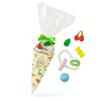 Zuckertüte Sweet Dino Bag Colorful candy mix