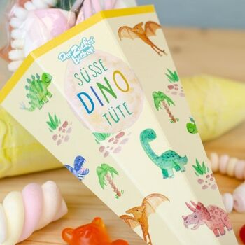 Zuckertüte Sweet Dino Bag Mélange de bonbons colorés 5