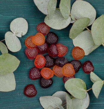 Portion de cadeau végétalien de gomme aux fruits d'amour 3