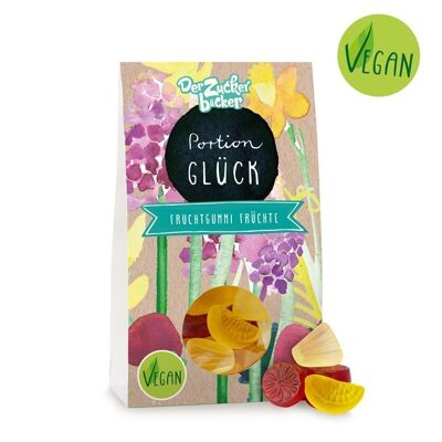 Portion of luck fruit gum vegan gift lucky charm
