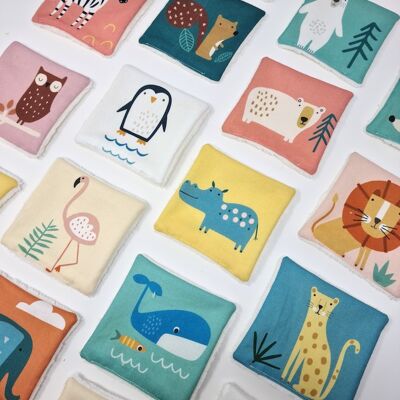 Weekly washable wipes ANIMALS