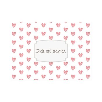 Carte postale Quer "Dick est chic"