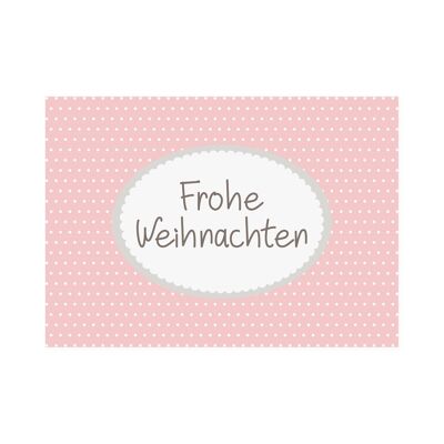 Postkarte Quer "Frohe Weihnachten"