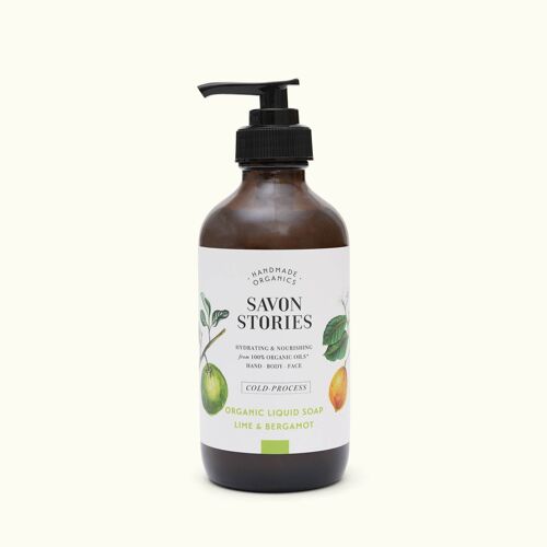 Savon Liquide Bio à froid Citron Vert et Bergamote