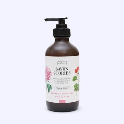 Organic Cold Process Liquid Soap Bouquet of Rose Mother's Day