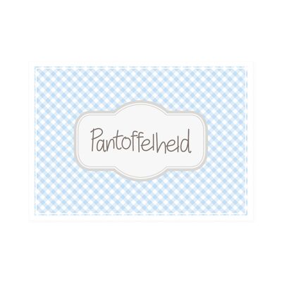 Postkarte Quer "Pantoffelheld"