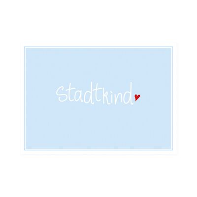 Postkarte Quer "Stadtkind"