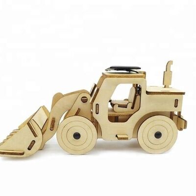 Solar-powered bulldozer kit