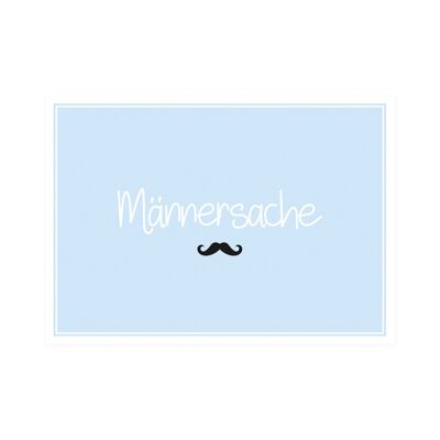 Postkarte Quer "Männersache"