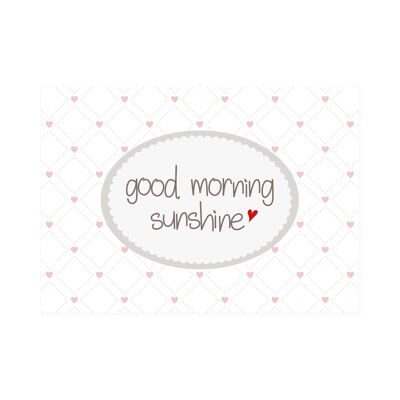 Postkarte Quer "good morning sunshine"