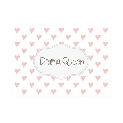 Postkarte Quer "Drama Queen"