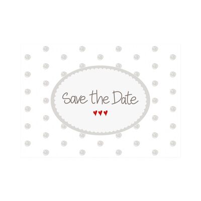 Postkarte Quer "Save the Date"