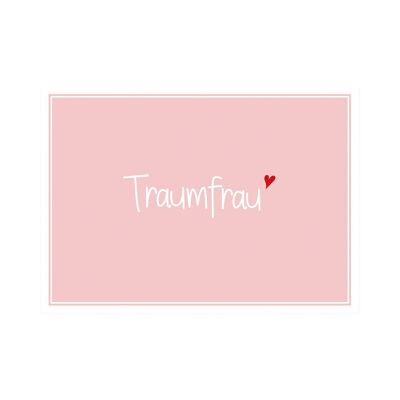 Postkarte Quer "Traumfrau"