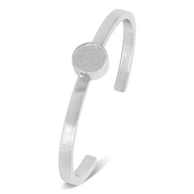 Astra - Brushed bangle 3 - palladium