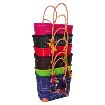 “Manjopika” rabane baskets with pouch + pocket